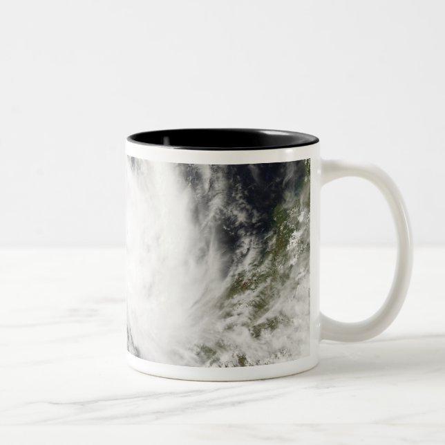 Tropical Cyclone Jokwe Zweifarbige Tasse (Rechts)