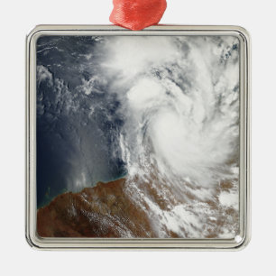 Tropical Cyclone Laurence Silbernes Ornament
