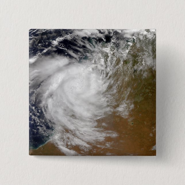 Tropical Cyclone Magda kommt an Land in Australien Button (Vorderseite)