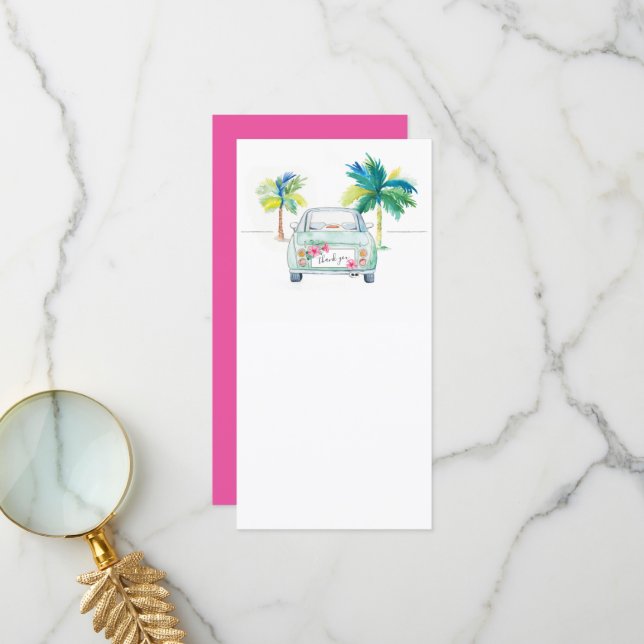 Tropical danke Notecards (Vorderseite/Rückseite Beispiel)