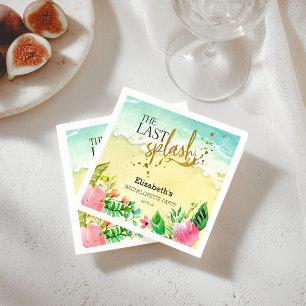 Tropical Der letzte Splash Junggeselinnen-Abschied Serviette