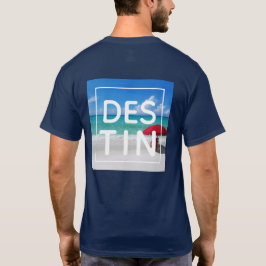 Tropical Destin Beach Florida Modern Typografie T-Shirt