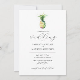 Tropical Destination Wedding Invitations Pineapple Einladung