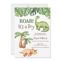 Tropical Dinosaur Baby Dusche