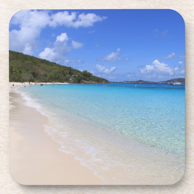 Tropical Dream Beach Cork Untersetzer (Vorderseite)