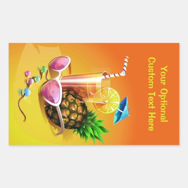 Tropical Drink autocollants personnalisés (Devant)