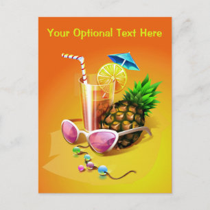 Tropical Drink carte postale personnalisée