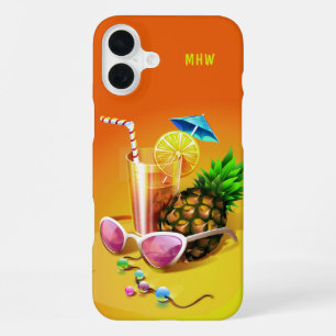 Tropical Drink individuelle Telefongehäuse für Mon iPhone 16 Plus Hülle