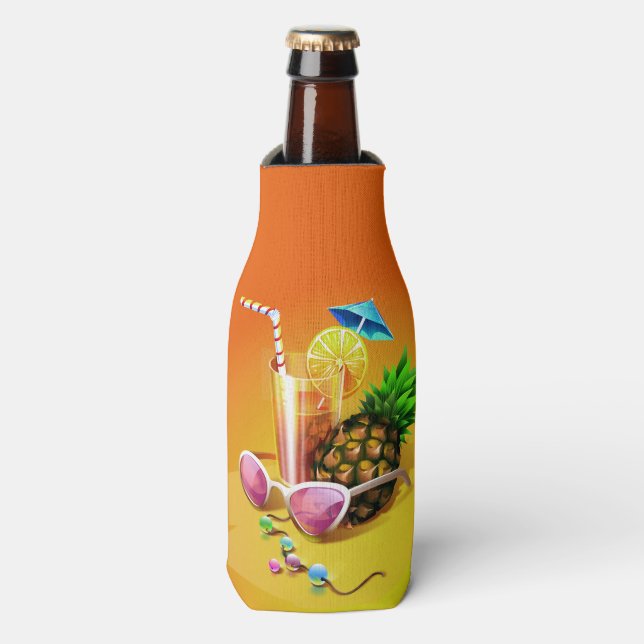 Tropical Drink nom personnalisé glacière de boutei (Bottle Devant)