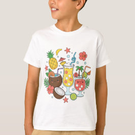 Tropical Drinks – Cute Summer Cocktail Boy T-Shirt