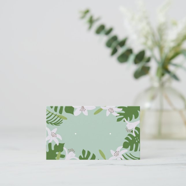 Tropical Earring Juwelier Display Card Begleitkarte (Stehend Vorderseite)