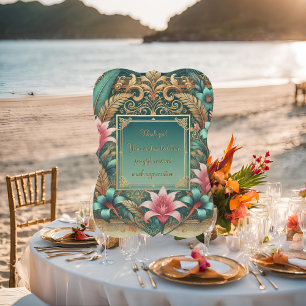 Tropical Elegance Danke Karte