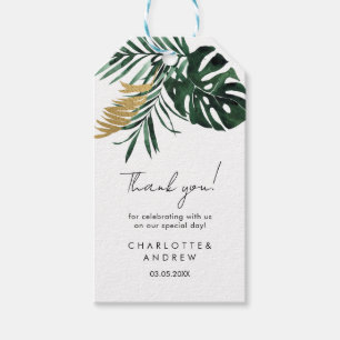 Tropical elegant   geschenkanhänger