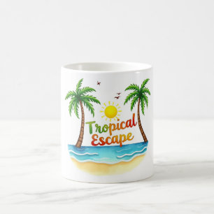 Tropical Escape Beach Tasse