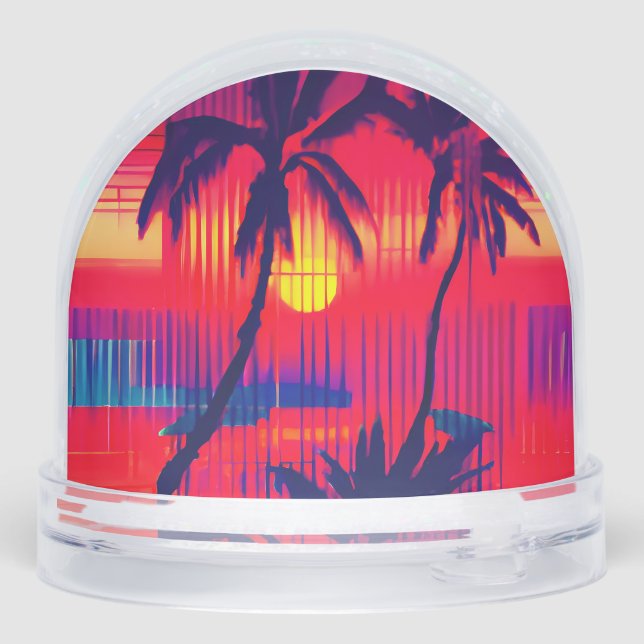 Tropical Escape Fantasy Schneekugeln (Rückseite)