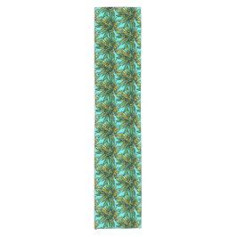 Tropical Exotic Stilvolle Pflanze Muster Kurzer Tischläufer