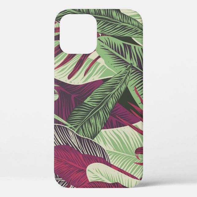 Tropical Exotic: Trendy Green Seamless Case-Mate iPhone Hülle (Rückseite)