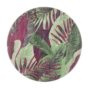 Tropical Exotic: Trendy Green Seamless Schneidebrett