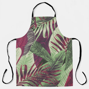 Tropical Exotic: Trendy Green Seamless Schürze