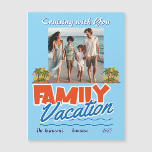 Tropical Family Cruise Flexible Foto Magnet