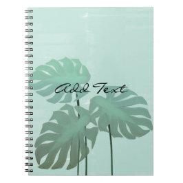 Tropical Feel Watercolor Blätter Mini-Notebook Notizblock