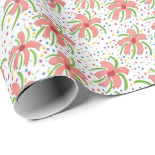Tropical Fiesta Blume Geschenkpapier