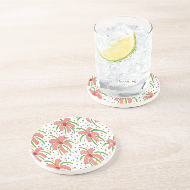 Tropical Fiesta Blume Untersetzer (Seite)