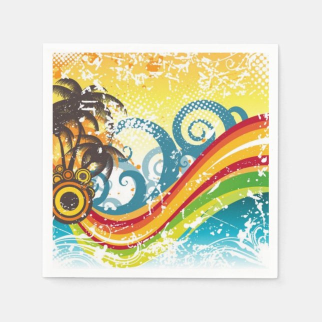 Tropical Fiesta Paper Napkins Serviette (Vorderseite)