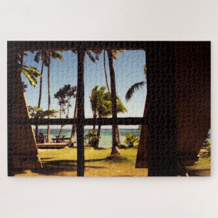 Tropical Fiji Beach Scene 20x30 1014pc jpm