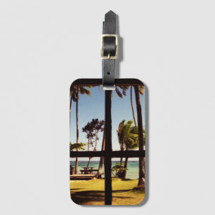 Tropical Fiji Beach Scene bc ltcnm Gepäckanhänger