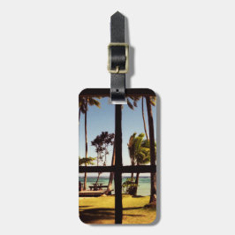 Tropical Fiji Beach Scene cd ltcna Gepäckanhänger