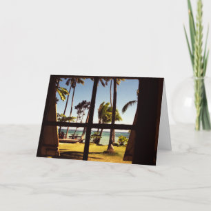 Tropical Fiji Beach Scene gccna Karte