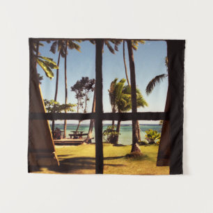 Tropical Fiji Beach Scene wtcnm Wandteppich
