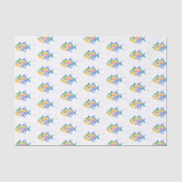 Tropical Fish Decorative Tissue Paper Pattern Seidenpapier