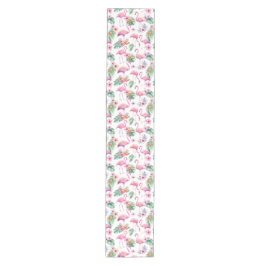 Tropical Flamingo Baby Showtisch Runner Mittelgroßer Tischläufer