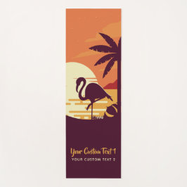Tropical Flamingo benutzerdefinierte Text-Yoga-Mat Yogamatte