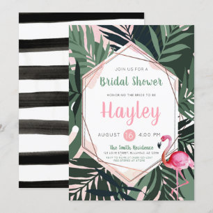 Tropical Flamingo Bridal Dusche Einladung