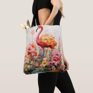 Tropical Flamingo Fantasy Paradise Bloom Tasche