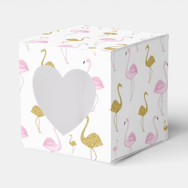 Tropical Flamingo Favor Geschenkboxen Geschenkschachtel (Vorderseite)