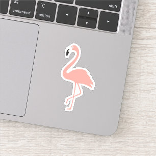 Tropical Flamingo Niedlich Aufkleber
