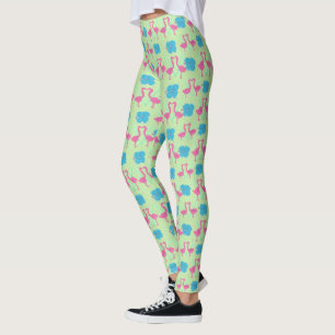 Tropical Flamingo Pattern Leggings