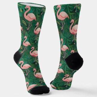 Tropical Flamingo Pattern Socken