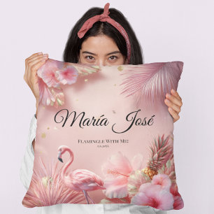 Tropical Flamingo Quinceañera, Brauch Kissen