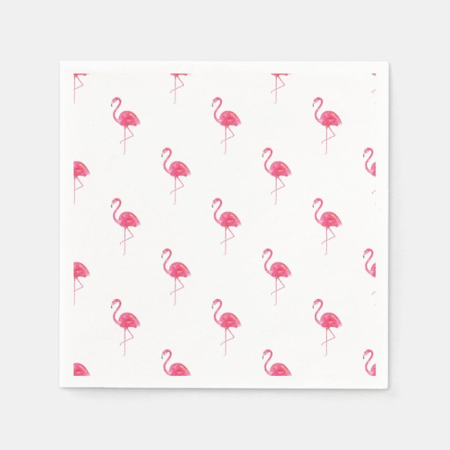 Tropical Flamingo Serviette (Vorderseite)