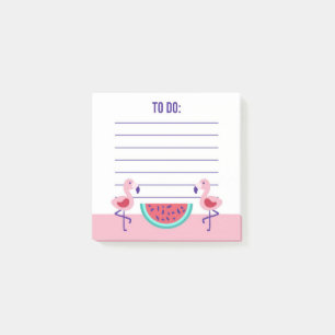 Tropical Flamingo Watermelon Post-It Notes Post-it Klebezettel