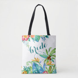 Tropical Floral 2-seitig Custom Bride Tasche