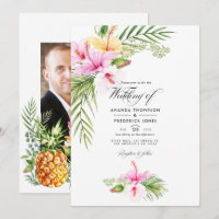 Tropical Floral Aloha Wedding Foto