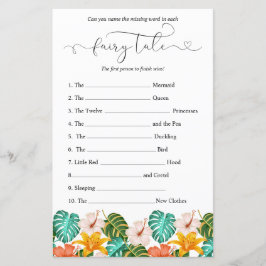 Tropical Floral Baby Shooting Game
