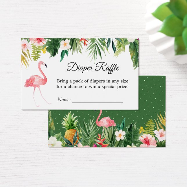 Tropical Floral Baby Shower Windschutzscheibe (Schreibtisch)