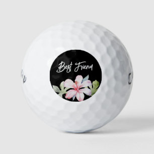 Tropical Floral Best Friend Golfball